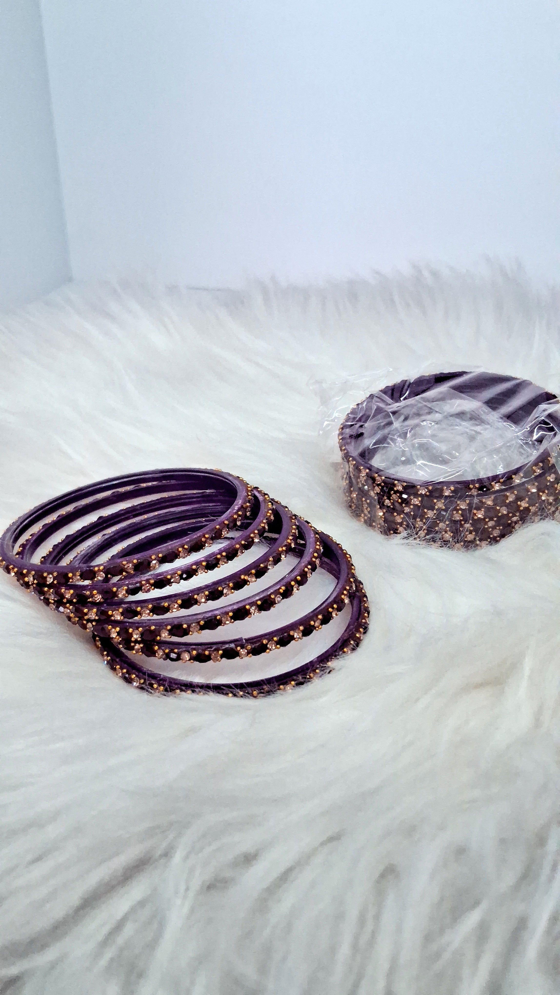 10 Pack Gem Studded Bangles
