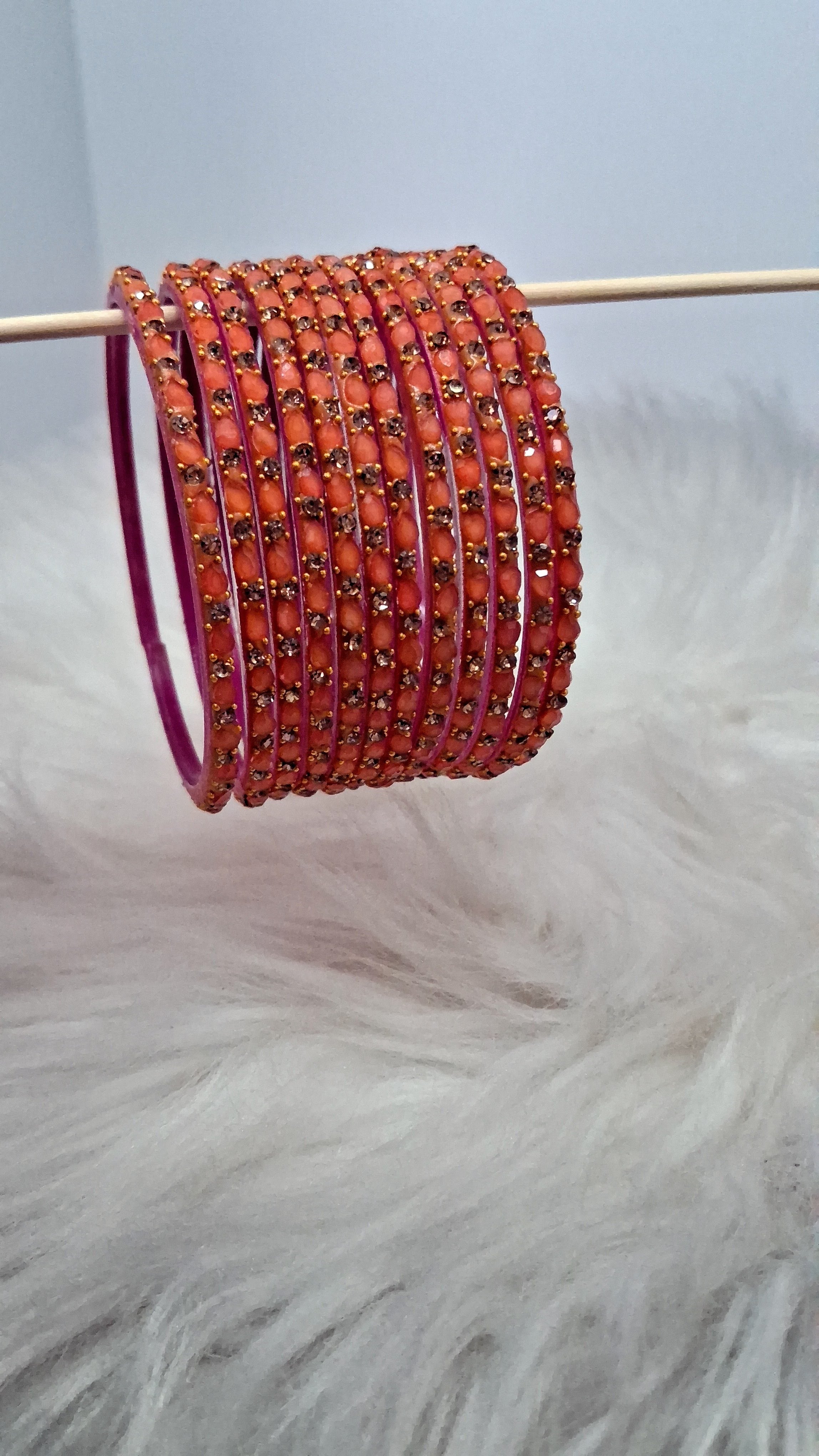 10 Pack Gem Studded Bangles