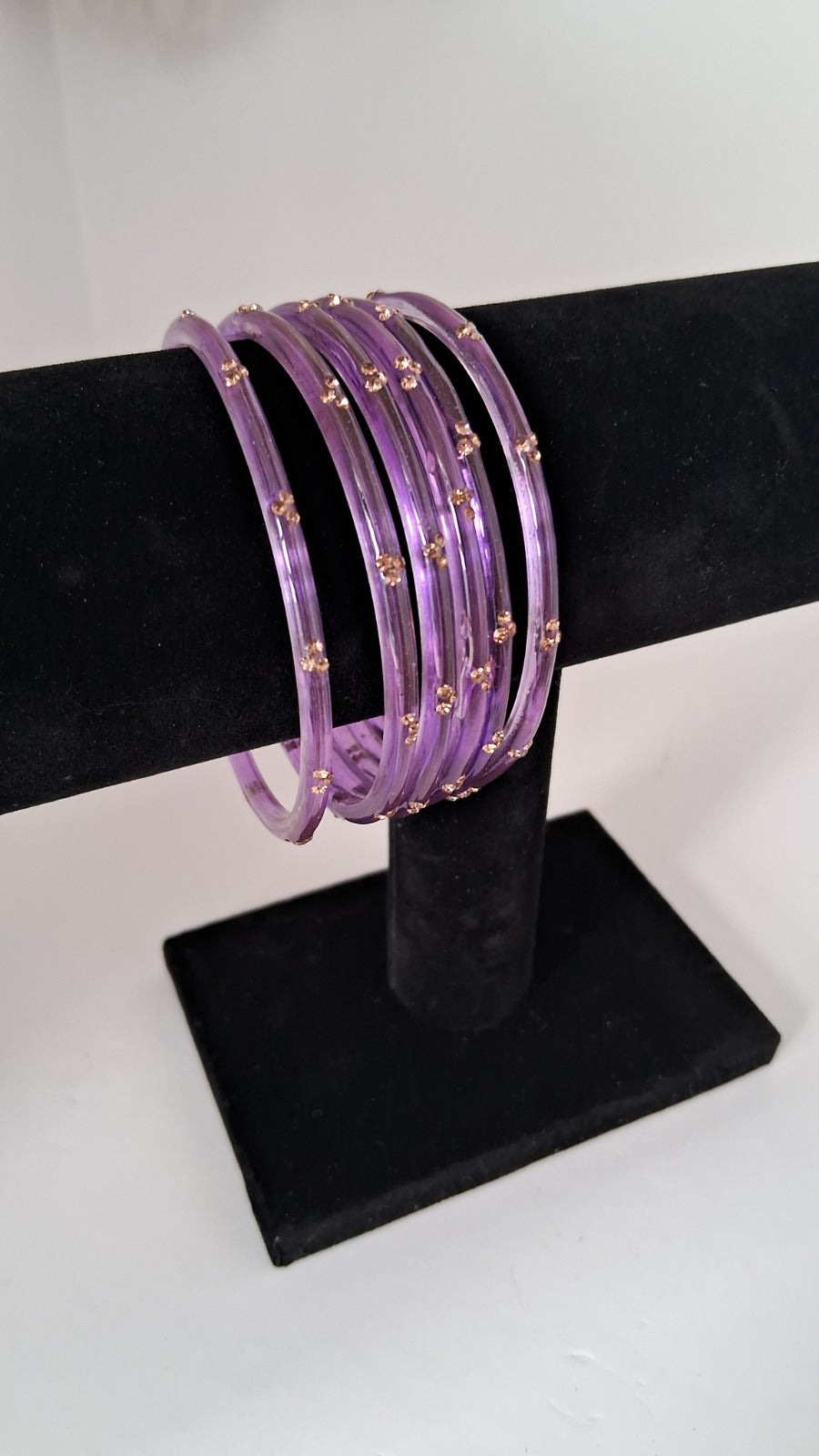 10 Pack Classic Glass Bangles