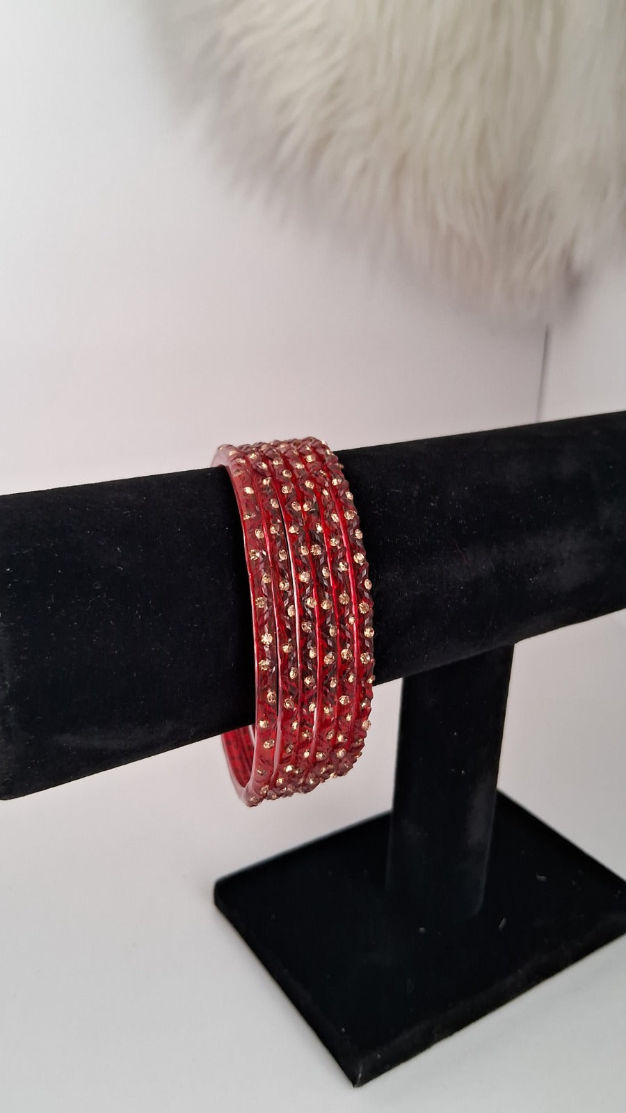 Pack of 10 Classic Raindrop Glass Bangles