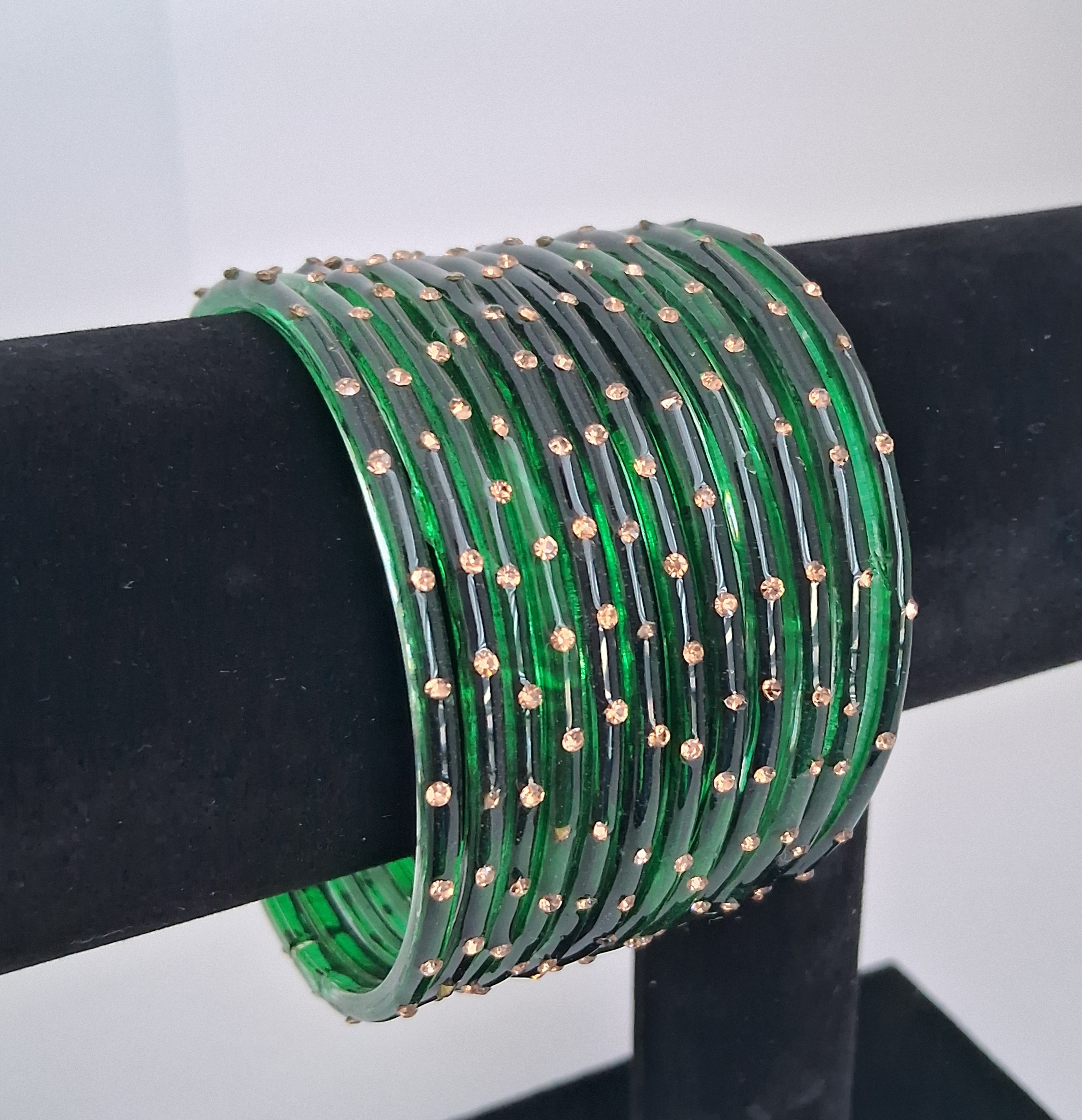 Pack of 10 Traditional Glass Bangles